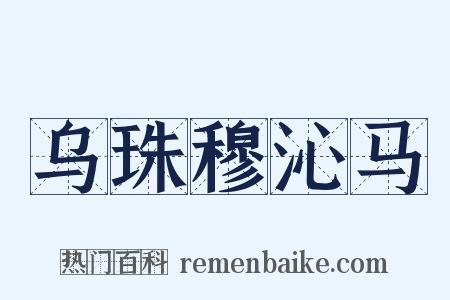 乌珠穆沁马是什么意思的图片